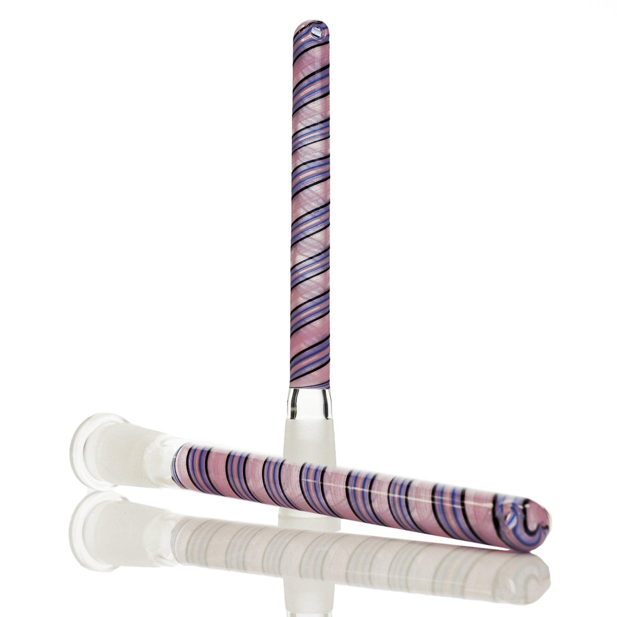 Augy Glass purple shade black line 14 mm 6.00 inch