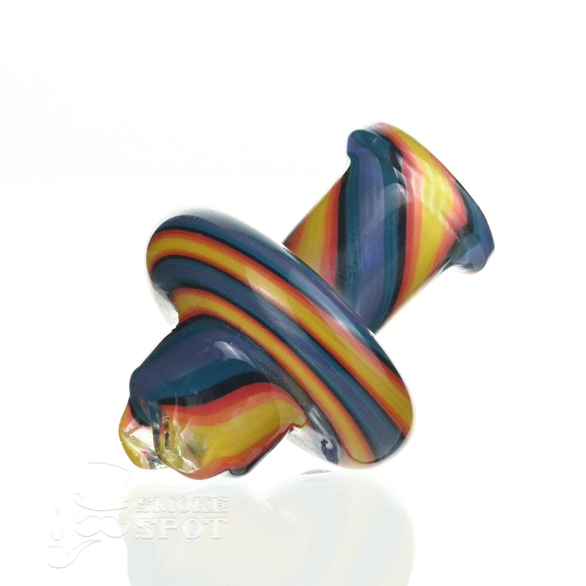 Augy Spinner Cap Fully Worked #3 premium glass carb cap by SSV in natural light