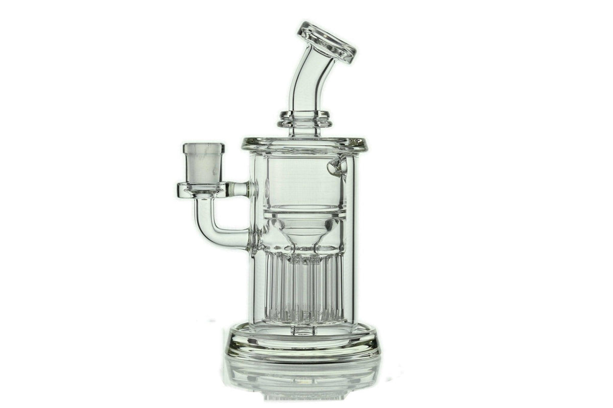 13 Arms Tree Incyclers by Leisure Clear premium scientific glass waterpipe with 13-arm percolator