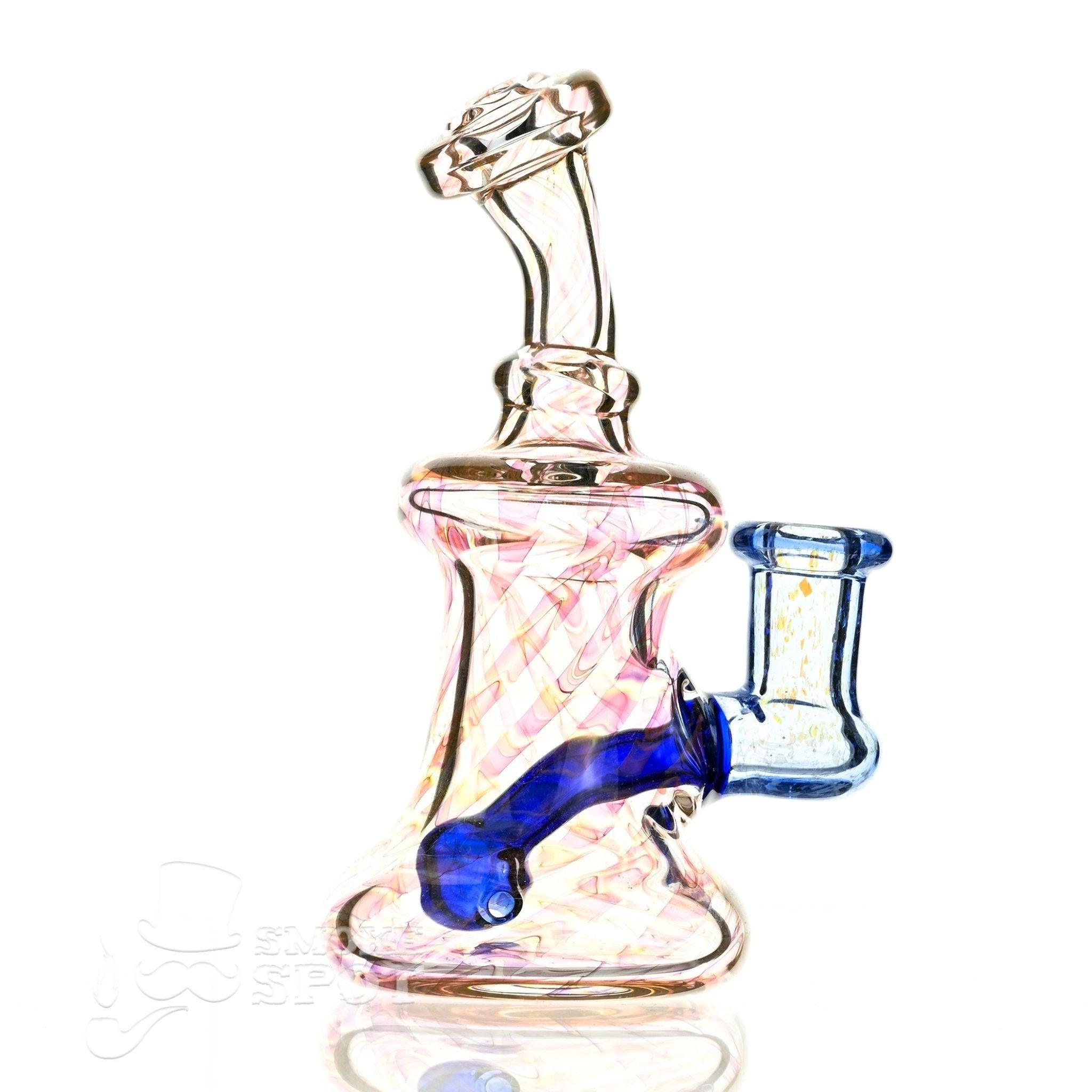 Smoky Mountain Glass Waterpipe 2 kind rig Gold Fumed & blue
