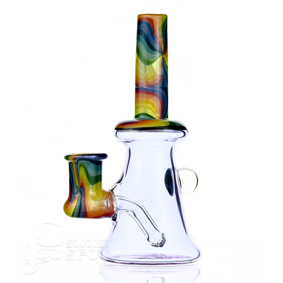 2 Kind Rig Rainbow Color with Opal - Premium Glass Waterpipe
