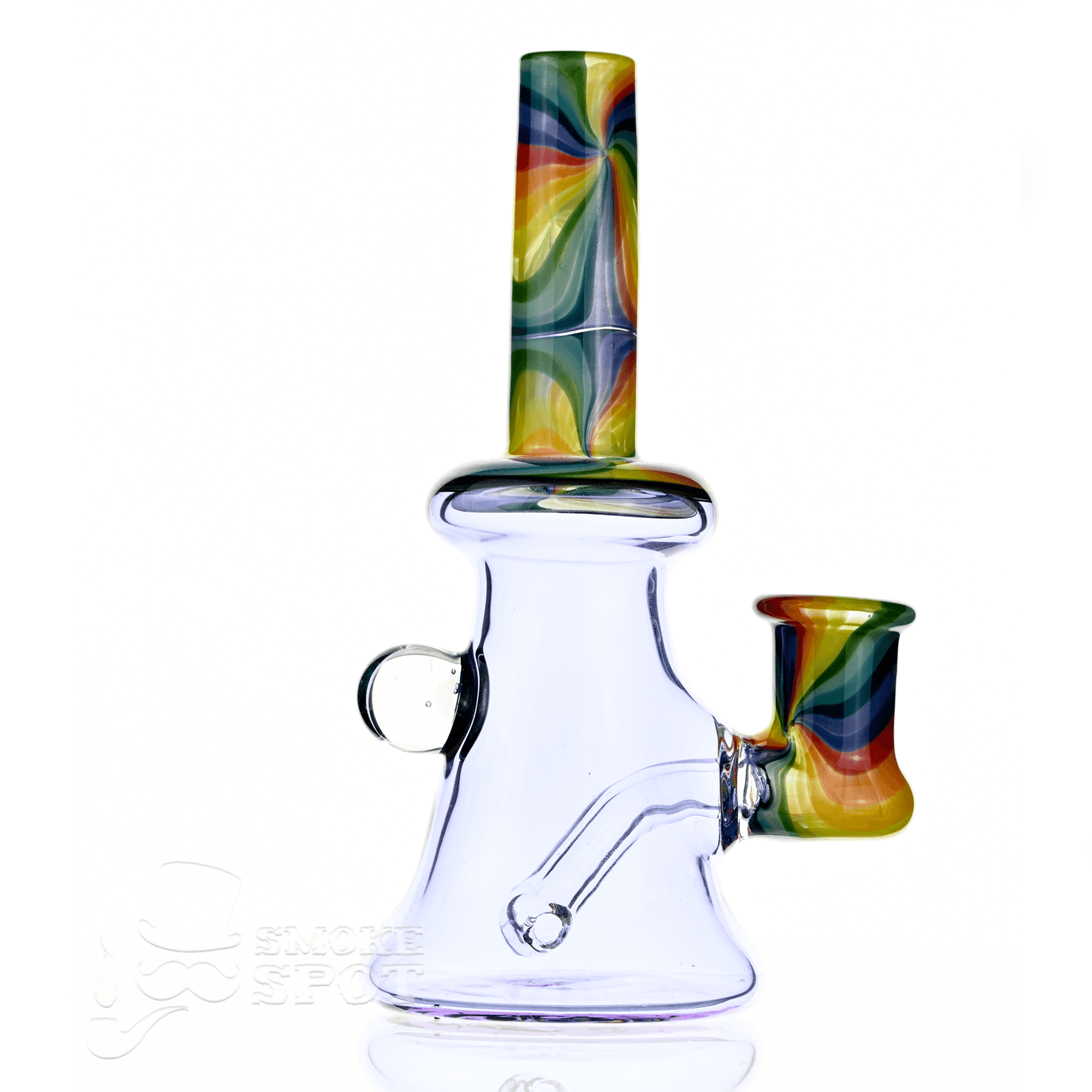 2 kind rig rainbow color with opal - Smoke Spot Smoke Shop