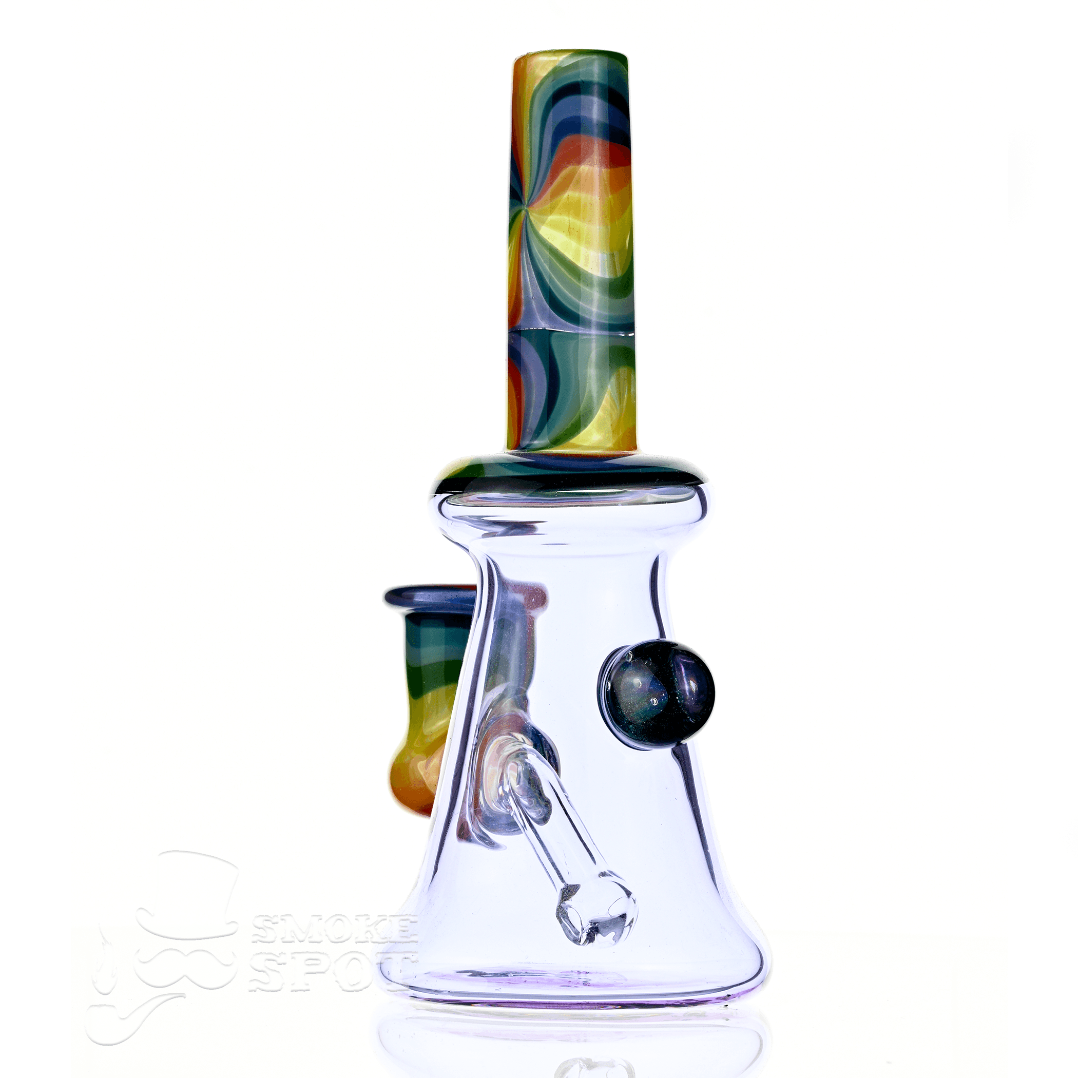 Smoky Mountain Glass Waterpipe 2 kind rig rainbow color with opal
