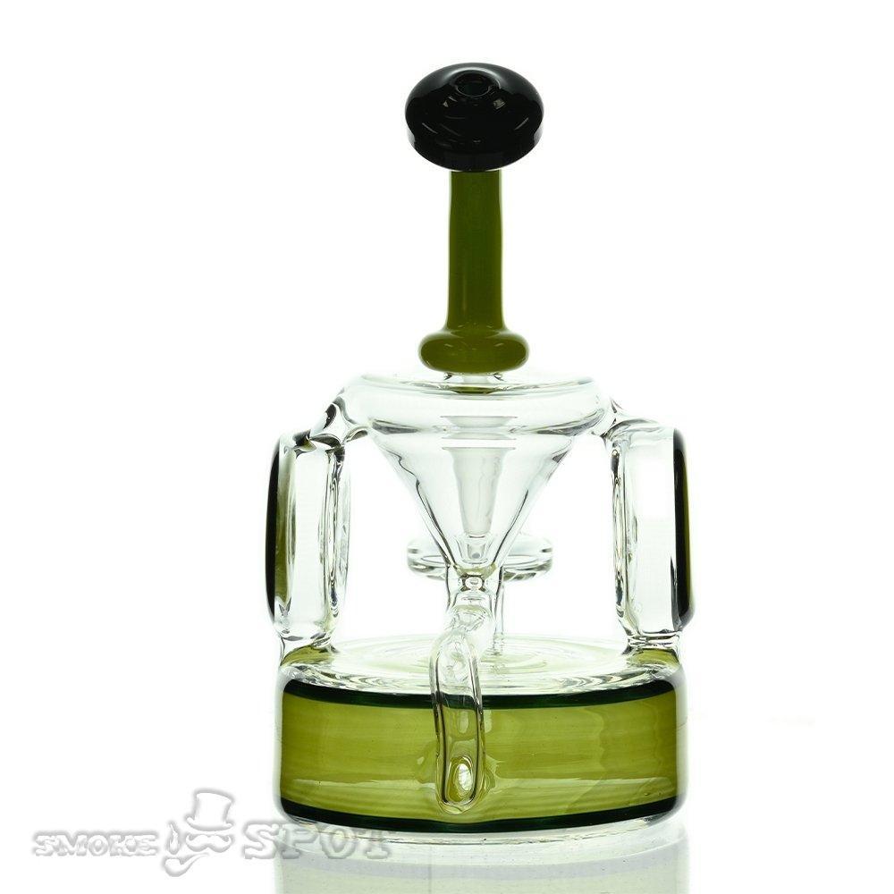 710 Sciglass Disc recycler chartreuse - Smoke Spot Smoke Shop