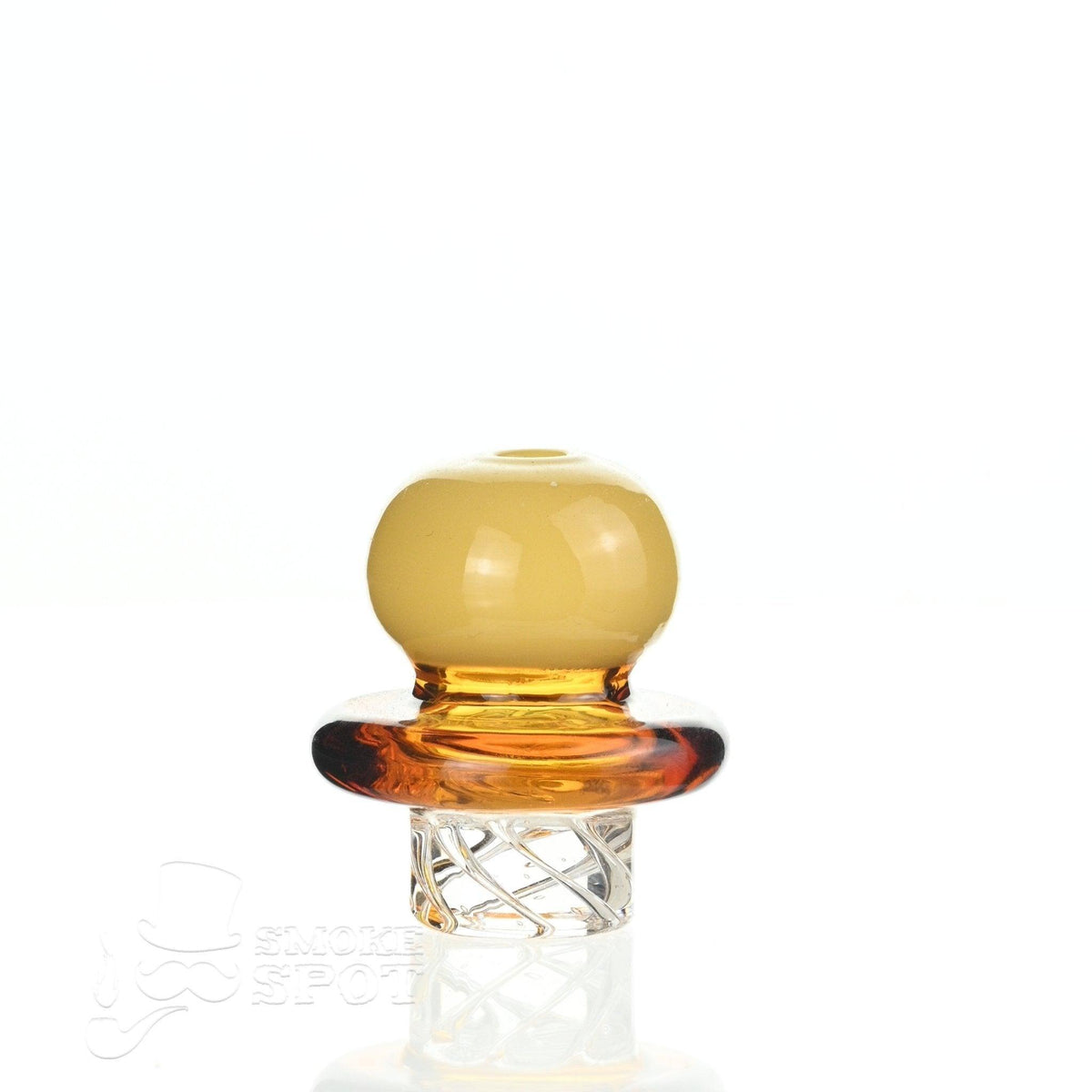 Close-up of AFM Ball Spinner Cap Yellow glass accessory