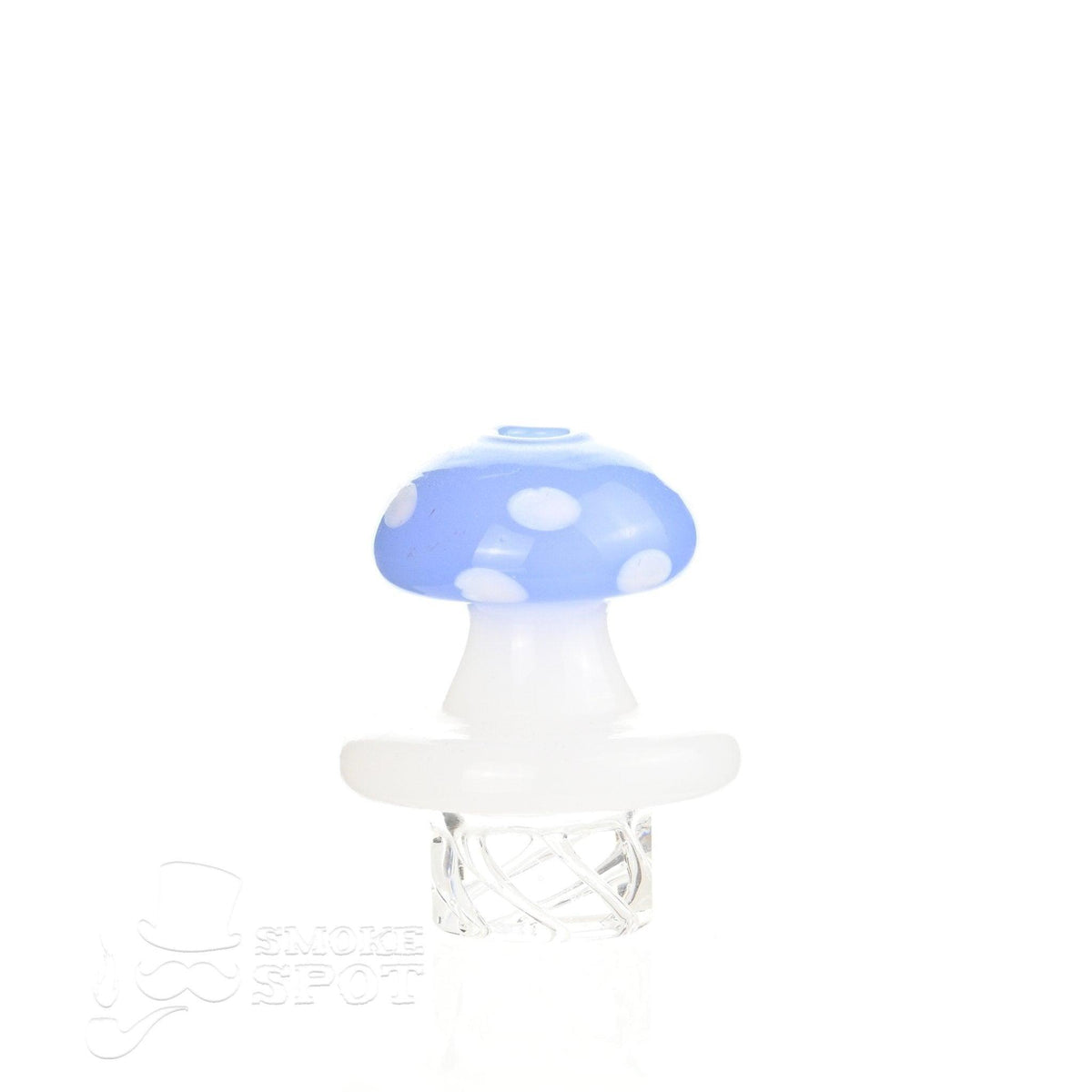 Side view of AFM Marshmellow Spinner Cap Blue - Durable Glass Carb Cap