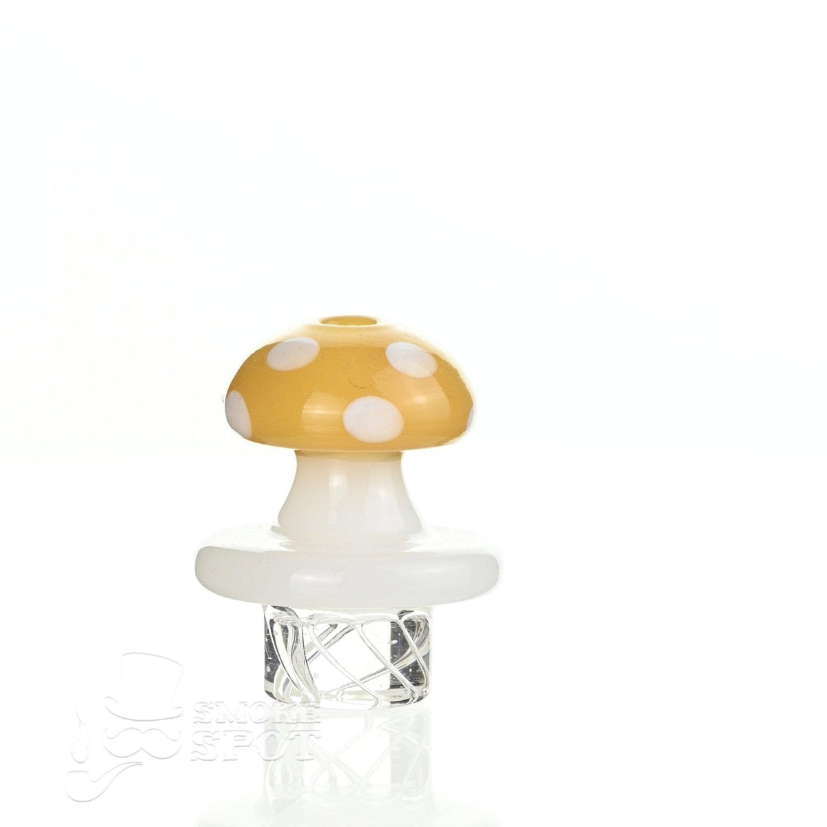 Side view of AFM Marshmellow Spinner Cap Yellow - Durable Glass Accessory