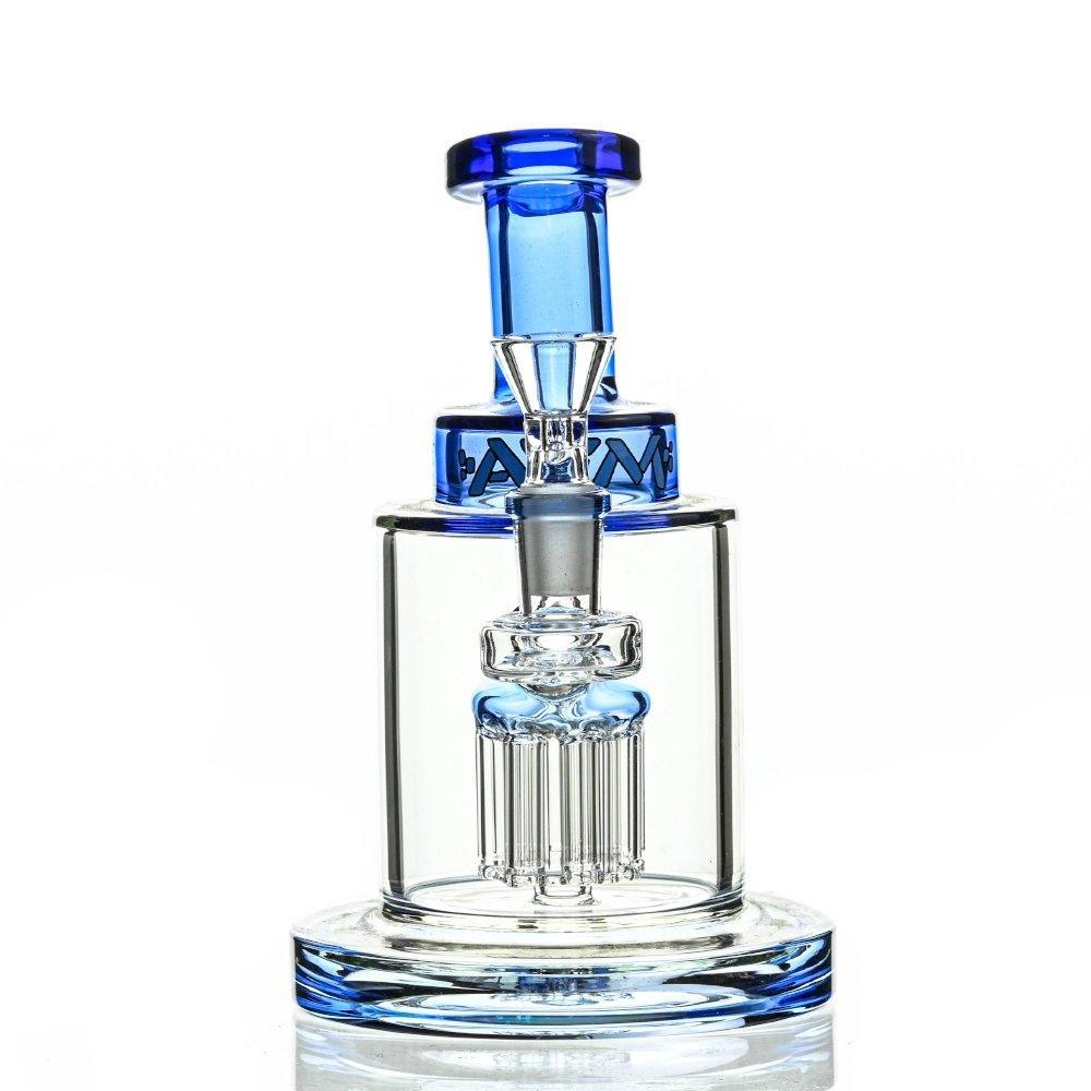 AFM Thick Rig 8 Arm Blue - Durable Scientific Glass Waterpipe with 8 Arm Perculator