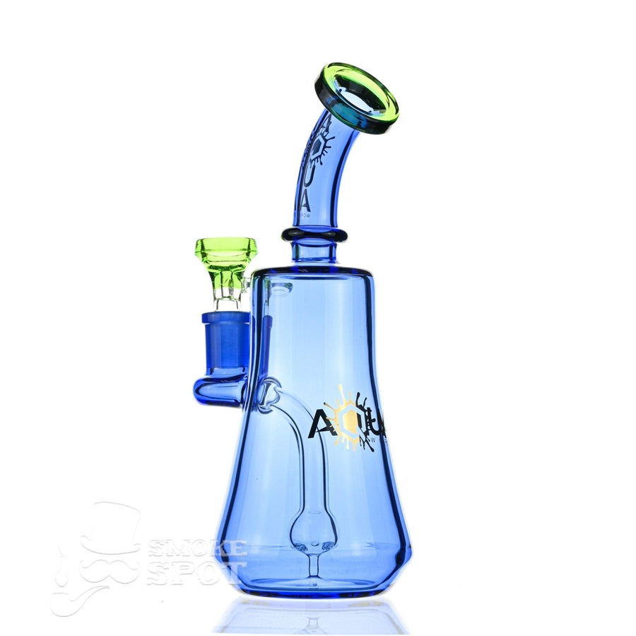 Aqua Glass Stemless Banger Hanger Tech Pear Blue