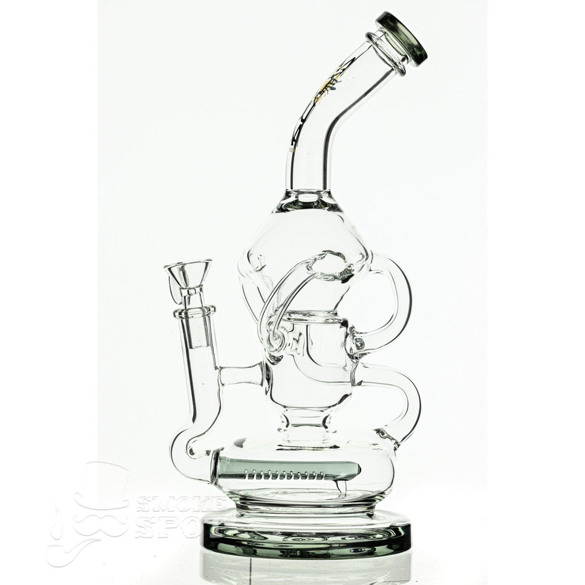 Aqua Glass water drop body recycling dual tube smoke - Smoke Spot Smoke Shop