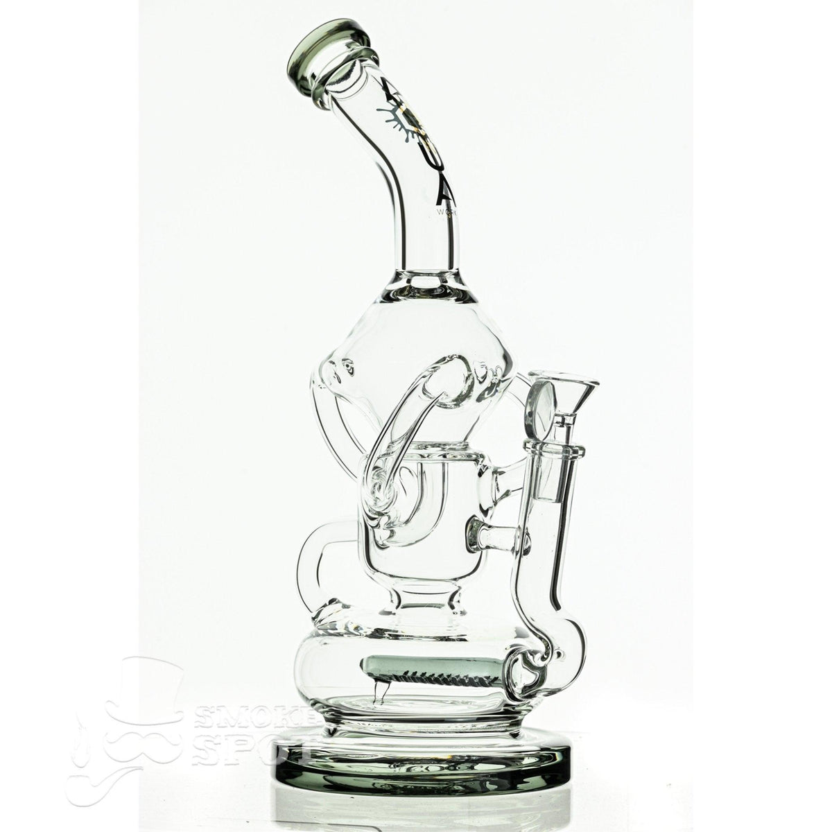Aqua Glass water drop body recycling dual tube smoke - Smoke Spot Smoke Shop