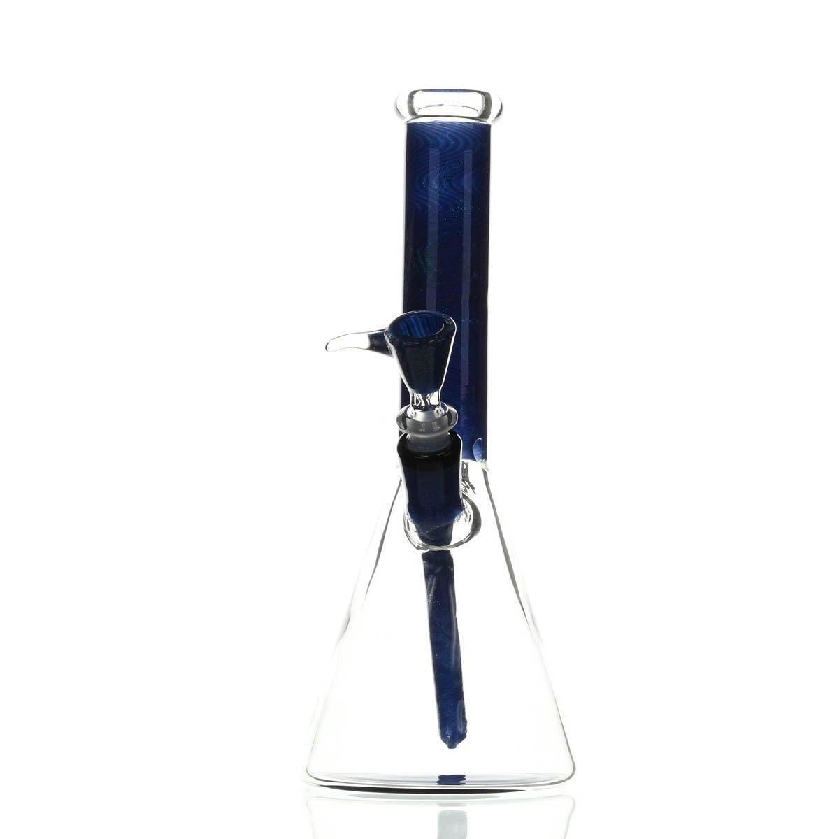 AUGY GLASS 12 INCH BEAKER BLUE DICHRO - Smoke Spot Smoke Shop