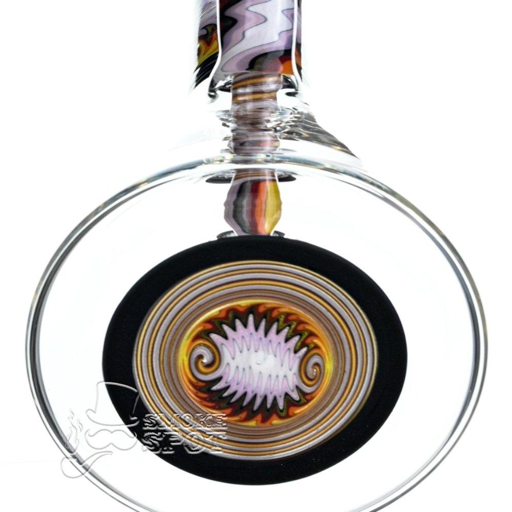 Augy Glass Beaker 15 inch worked wigwag #104 - Smoke Spot Smoke Shop