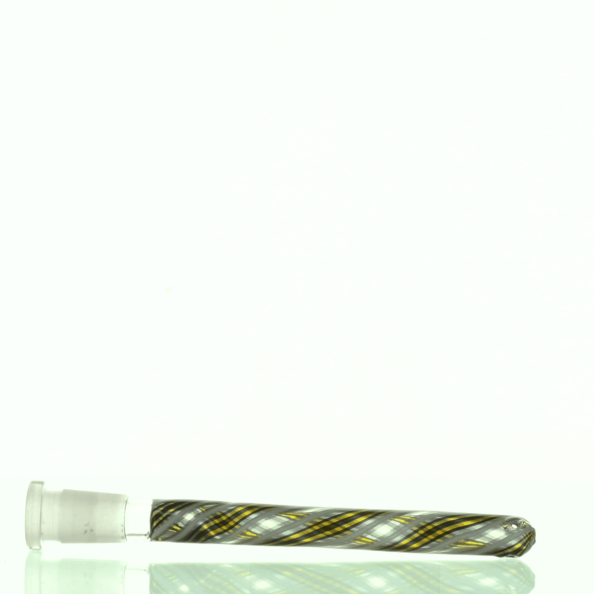 Close-up of AUGY GLASS Fully Worked Downstem 6in 123 glass accessory