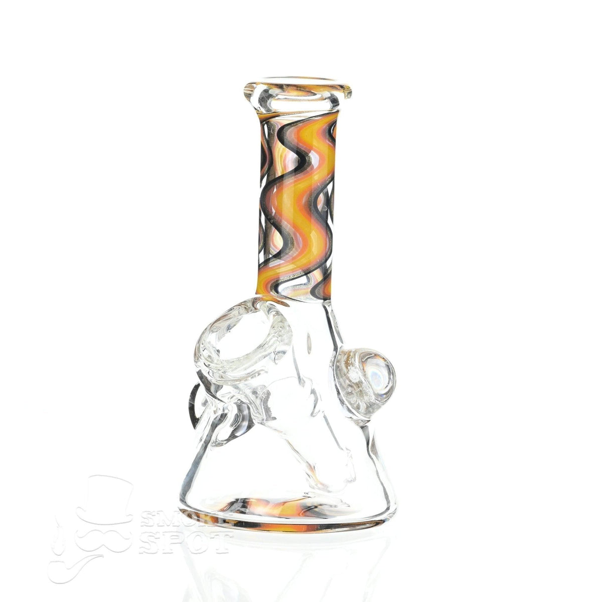 Augy Mini 4 Inch Tube Worked #104 premium handcrafted glass waterpipe by SSV