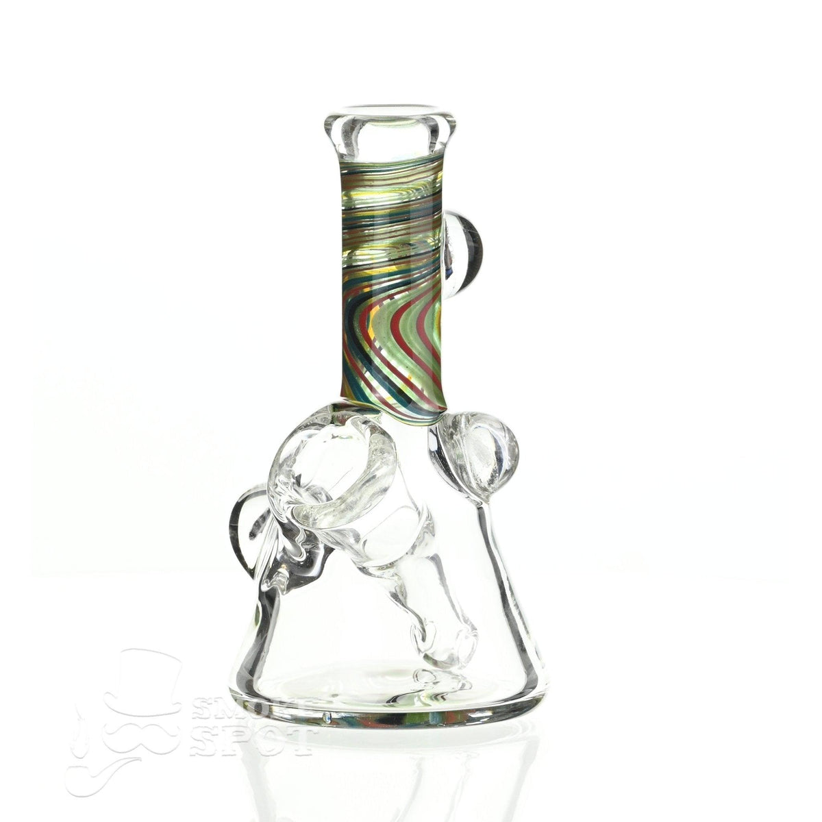 Close-up of 2-hole percolator stem on Augy Mini 4 Inch Tube Worked #108
