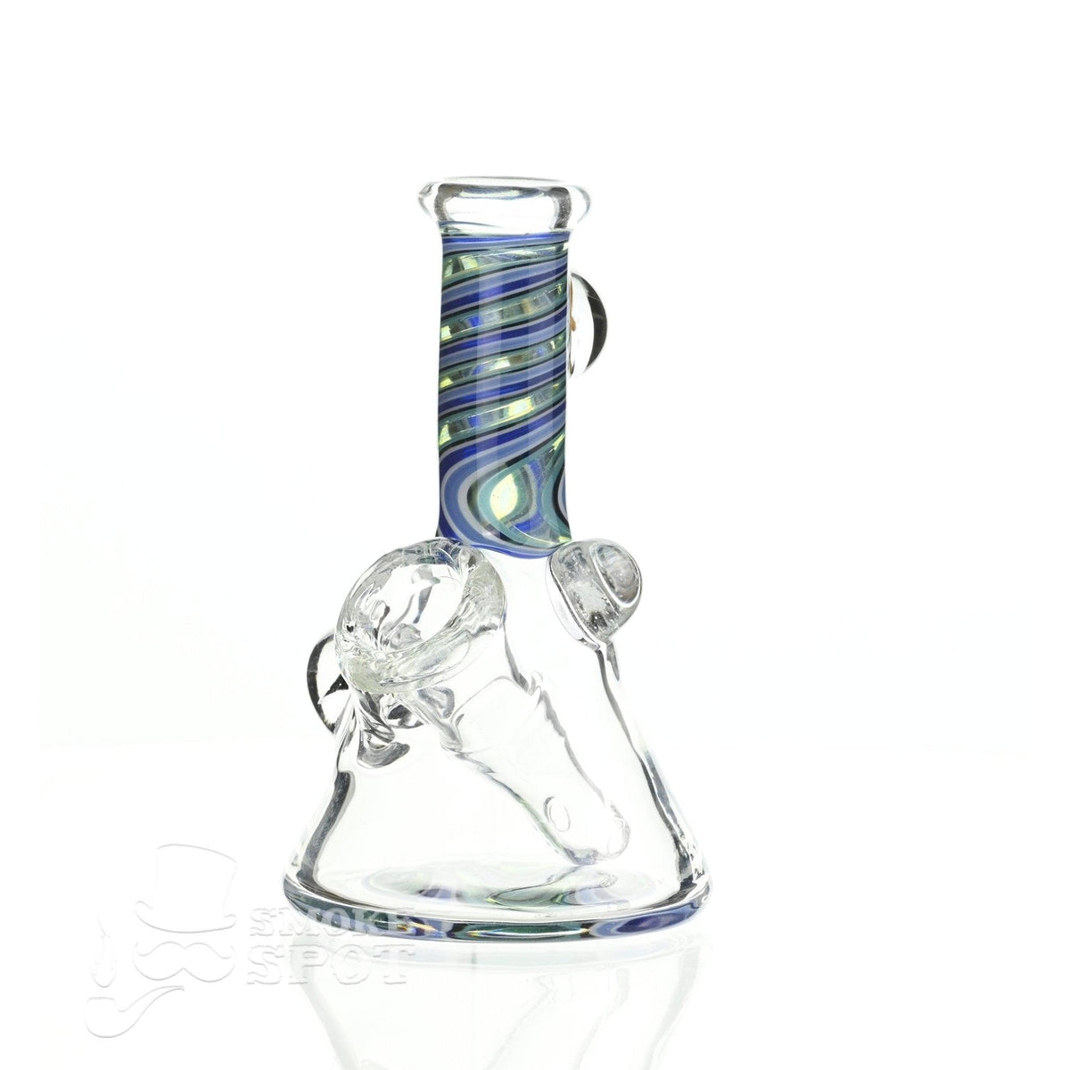 Augy Mini 4 Inch Tube Worked #122 glass waterpipe by SSV - Smoke Spot Glass