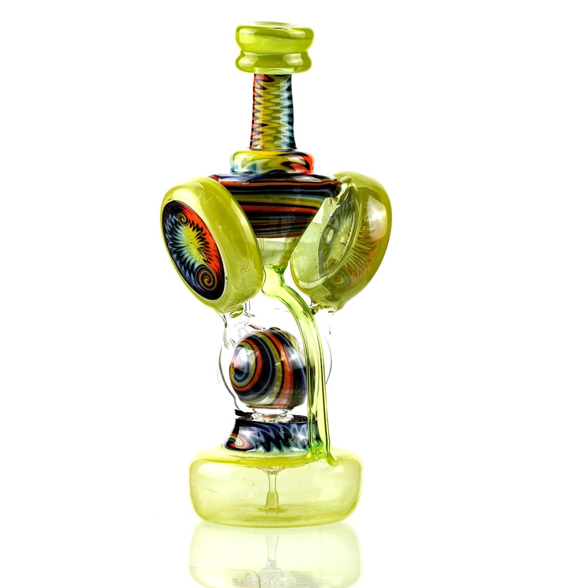Clarkie Clark Glass Shogun Floating Ball Full line work / full color 1 - Smoke Spot Smoke Shop