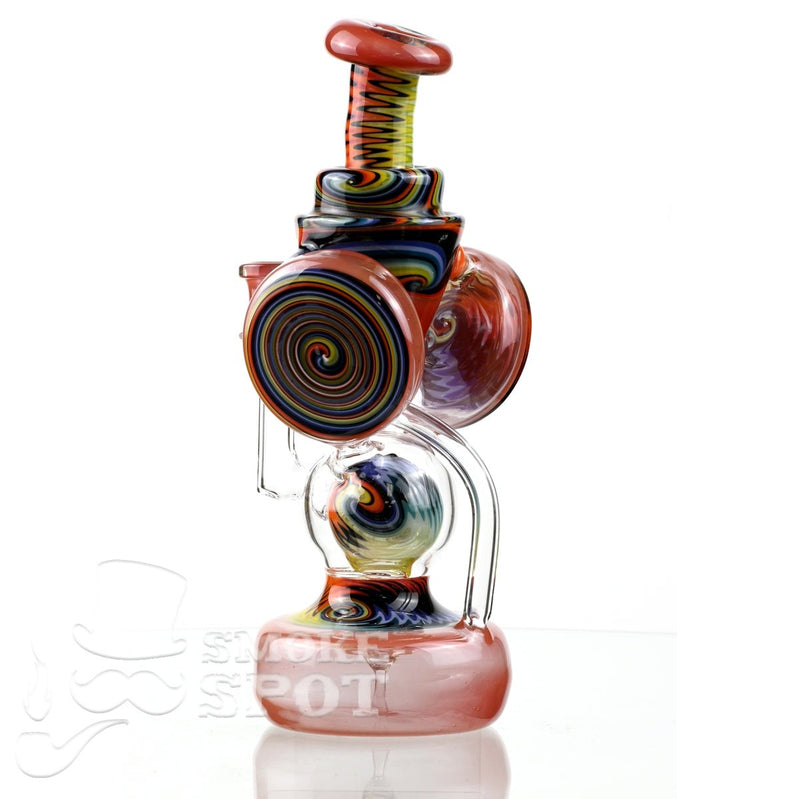 Clarkie Clark Glass Shogun Floating Ball Full line work / full color 3 - Smoke Spot Smoke Shop