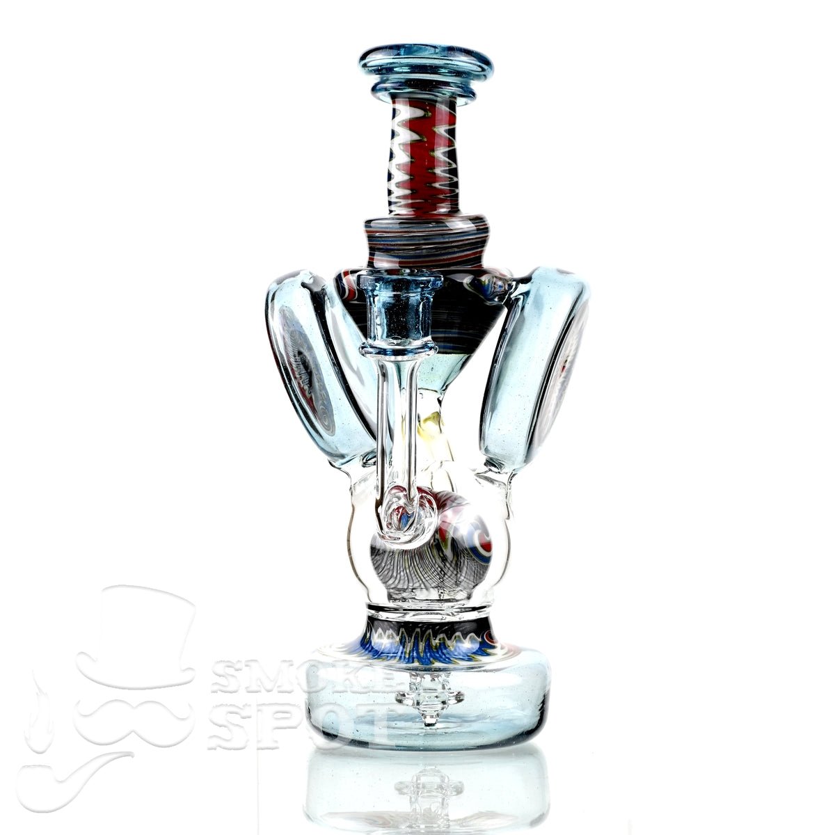 Clarkie Clark Glass Shogun Floating Ball waterpipe with full line work and full color design