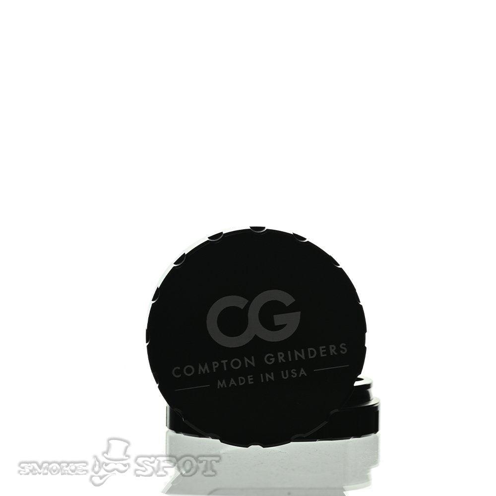 Compton Grinder Glass Kickback 15 inch bent with aattached grinder - Smoke Spot Smoke Shop