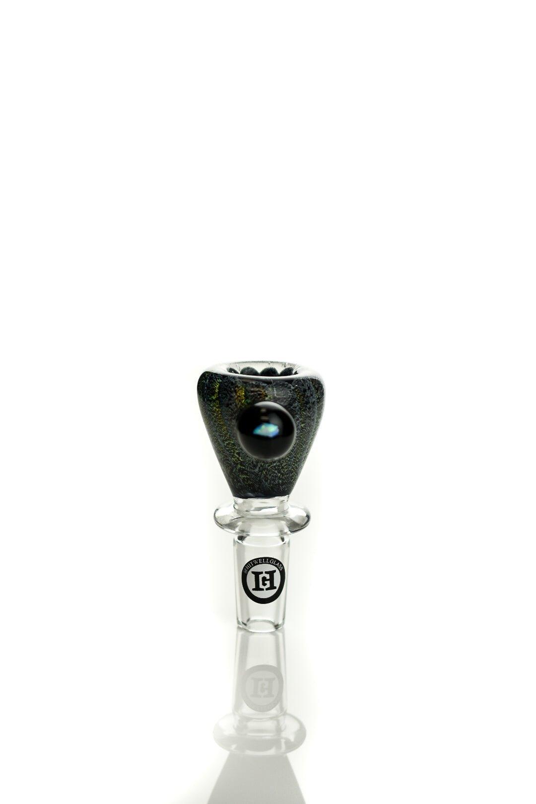 Joe Madigan Glass Accessories Clear Dichro With Opal Dry Herb Slide Made By Joe Madigan