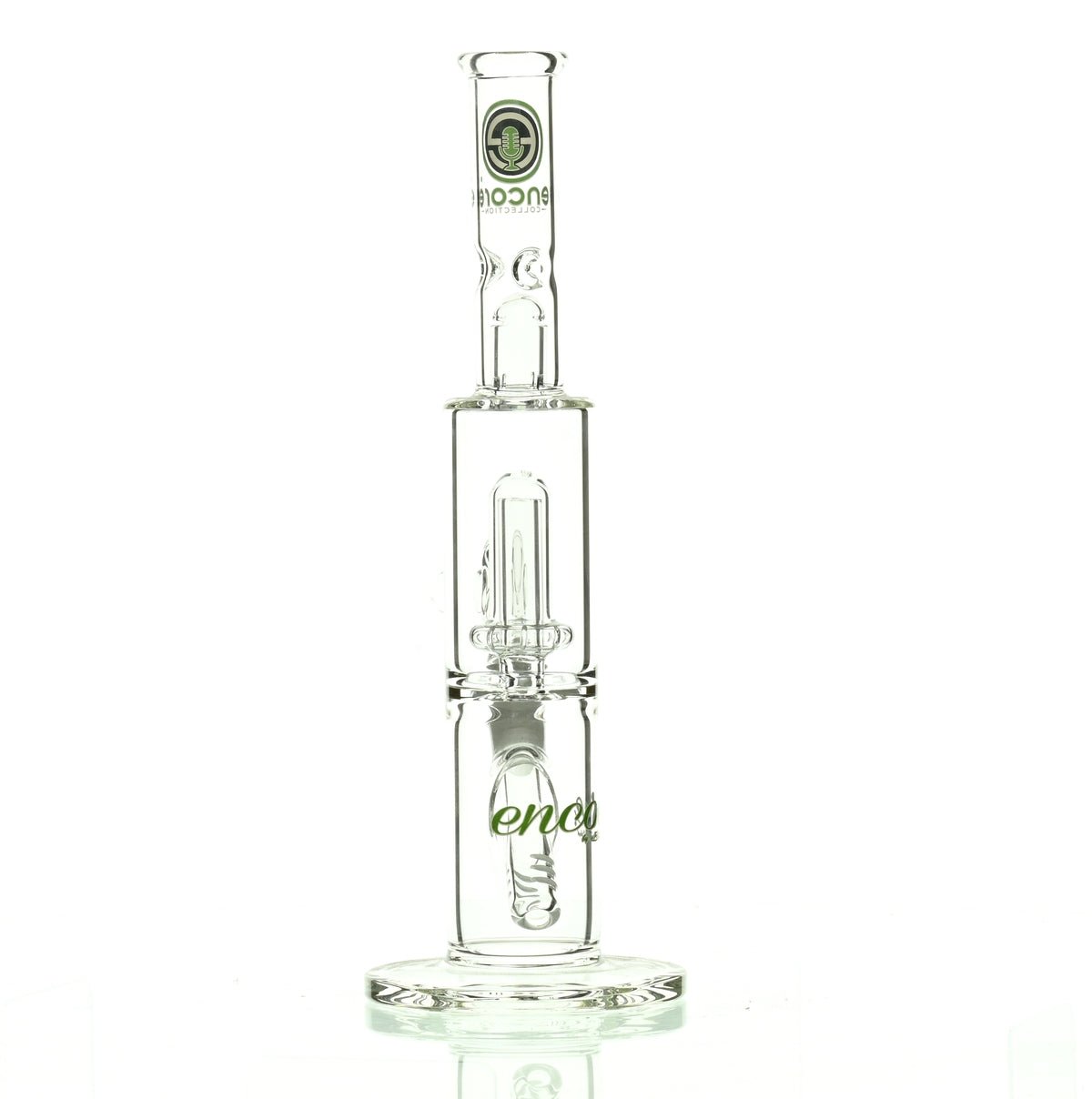 ENCORE 10" STRAIGHT TUBE W/SHOWERHEAD GREEN - Smoke Spot Smoke Shop