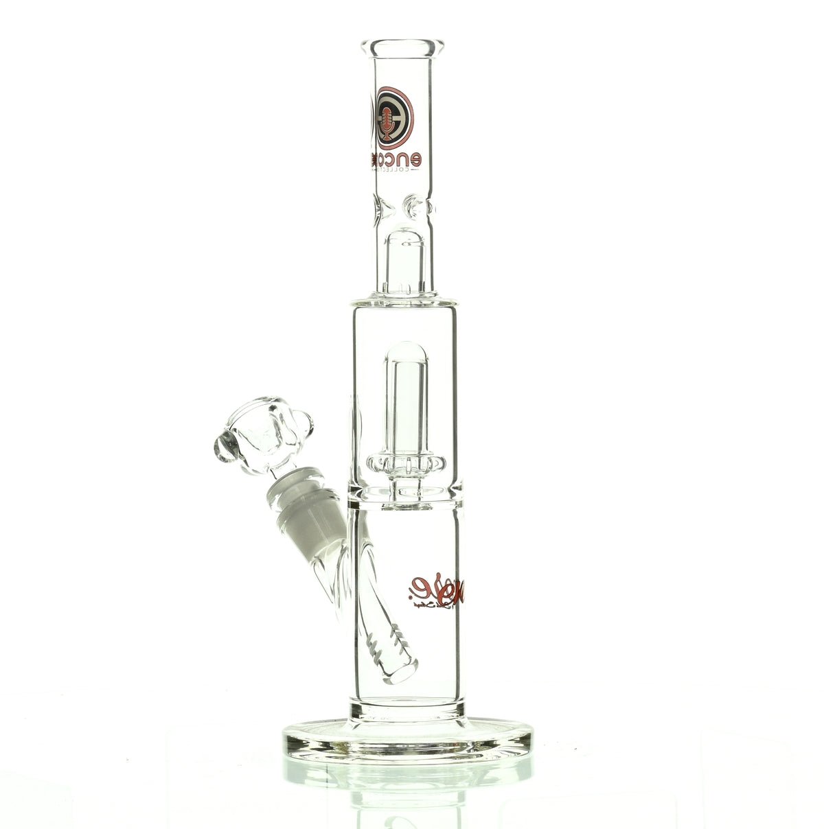 ENCORE 10" STRAIGHT TUBE W/SHOWERHEAD RED - Smoke Spot Smoke Shop