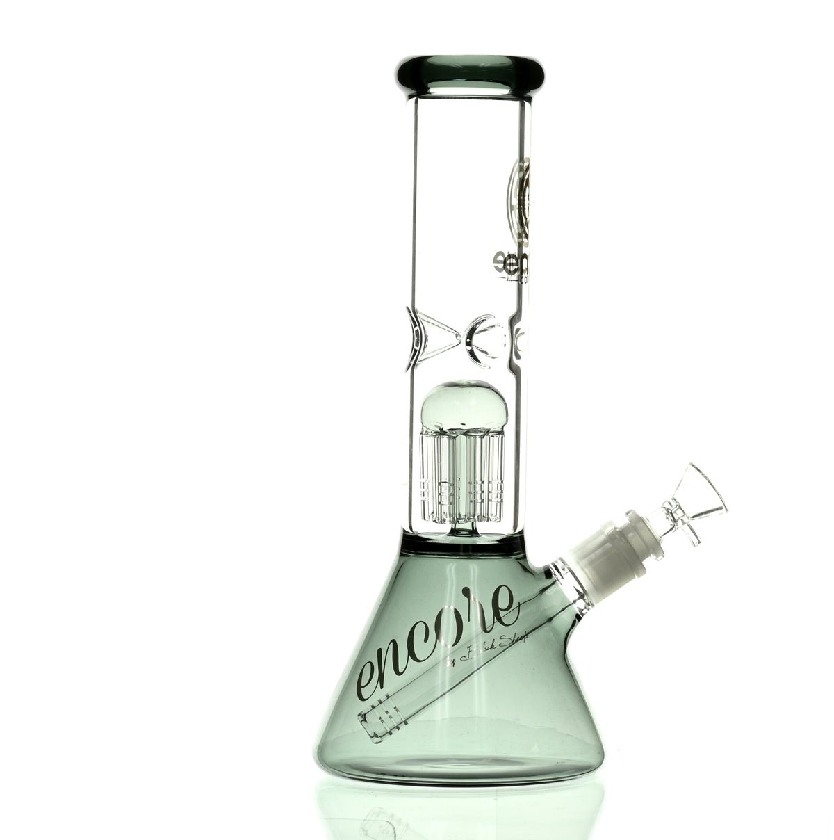 ENCORE 12" BEAKER W/TREE PERC BLACK - Smoke Spot Smoke Shop