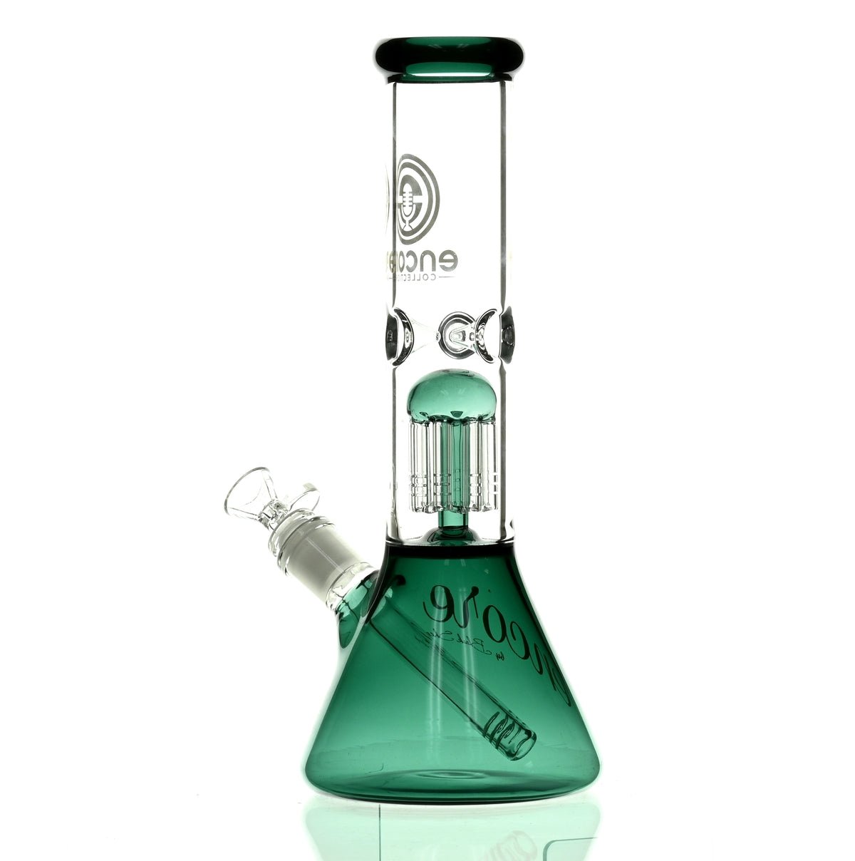 ENCORE 12" BEAKER W/TREE PERC DARK GREEN - Smoke Spot Smoke Shop