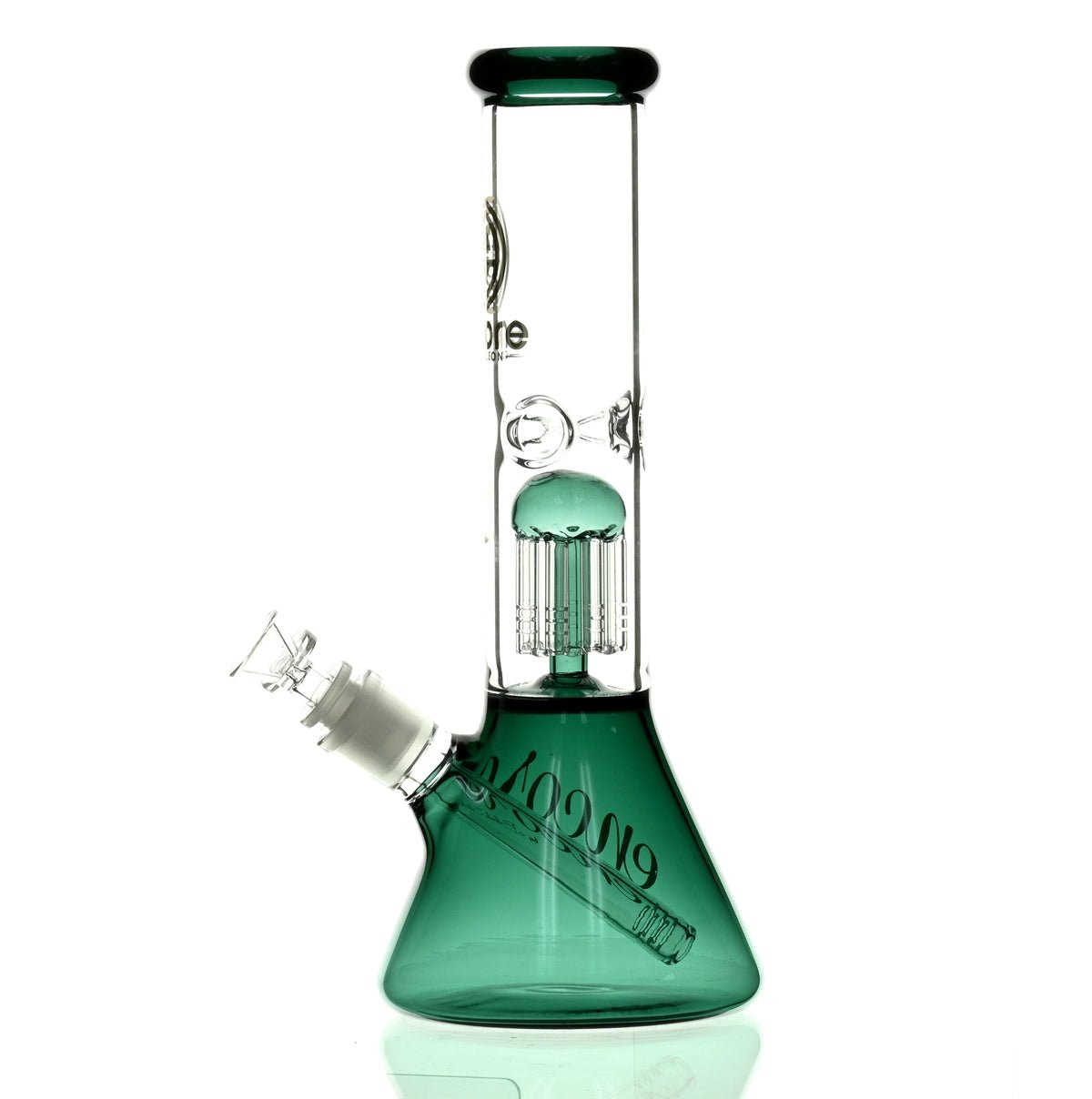 ENCORE 12" BEAKER W/TREE PERC DARK GREEN - Smoke Spot Smoke Shop