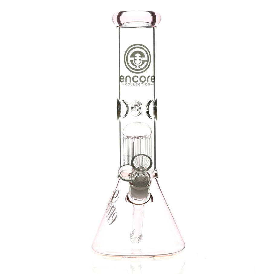 ENCORE 12" BEAKER W/TREE PERC PINK