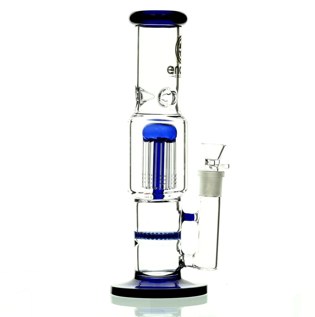 ENCORE 12" STRAIGHT TUBE W/TREE AND HONEYCOMB STACK PERC BLUE - Smoke Spot Smoke Shop