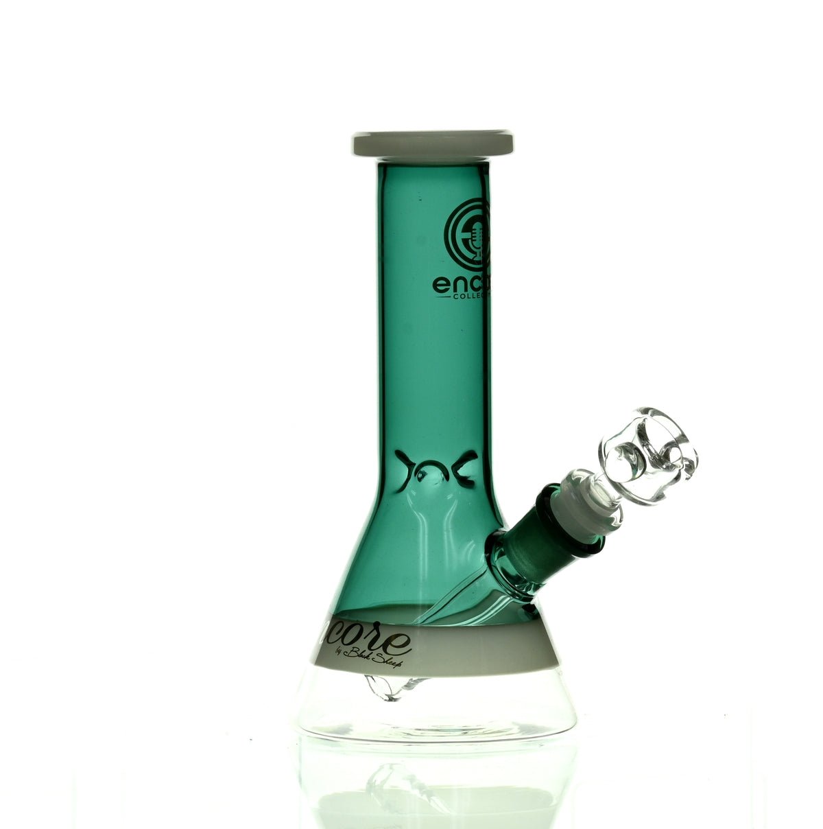 ENCORE 8" FULL COLOR BEAKER DARK GREEN - Smoke Spot Smoke Shop