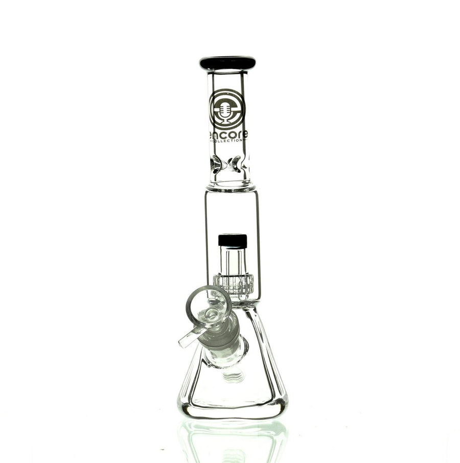 ENCORE 9" BEAKER W/MATRIX SHOWERHEAD BLACK