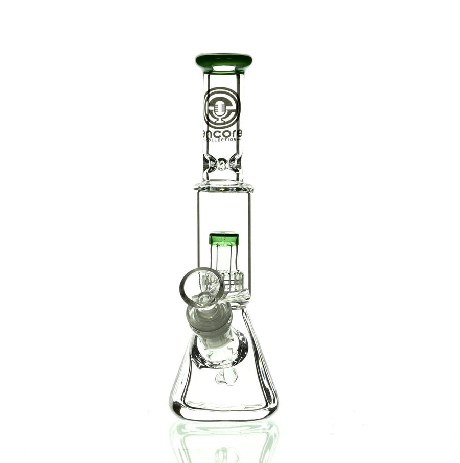 ENCORE 9" BEAKER W/MATRIX SHOWERHEAD JADE