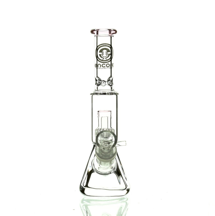 ENCORE 9" BEAKER W/MATRIX SHOWERHEAD PINK