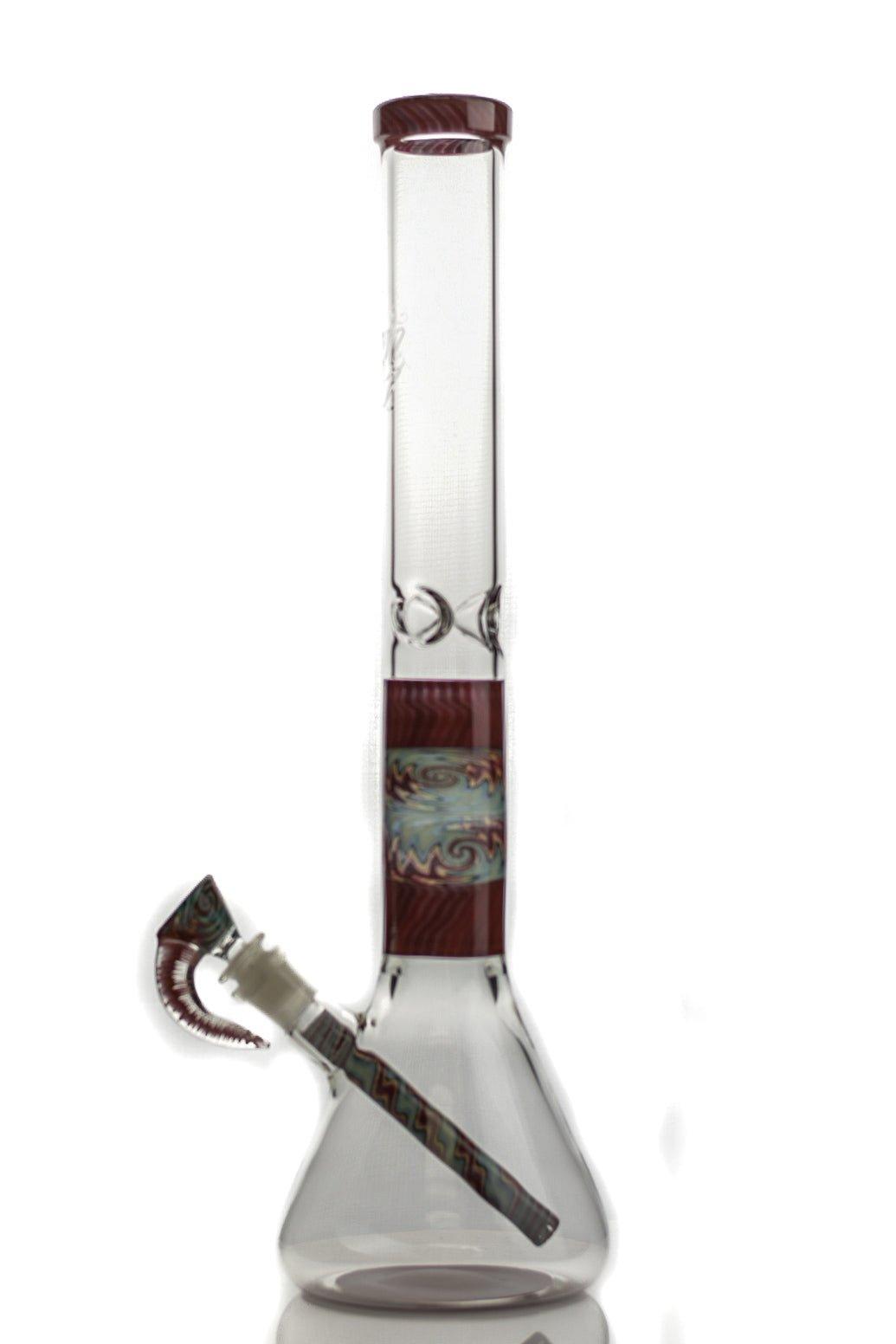 Envy Glass Wig Wag Reversal Beaker 18" Red - Smoke Spot Smoke Shop