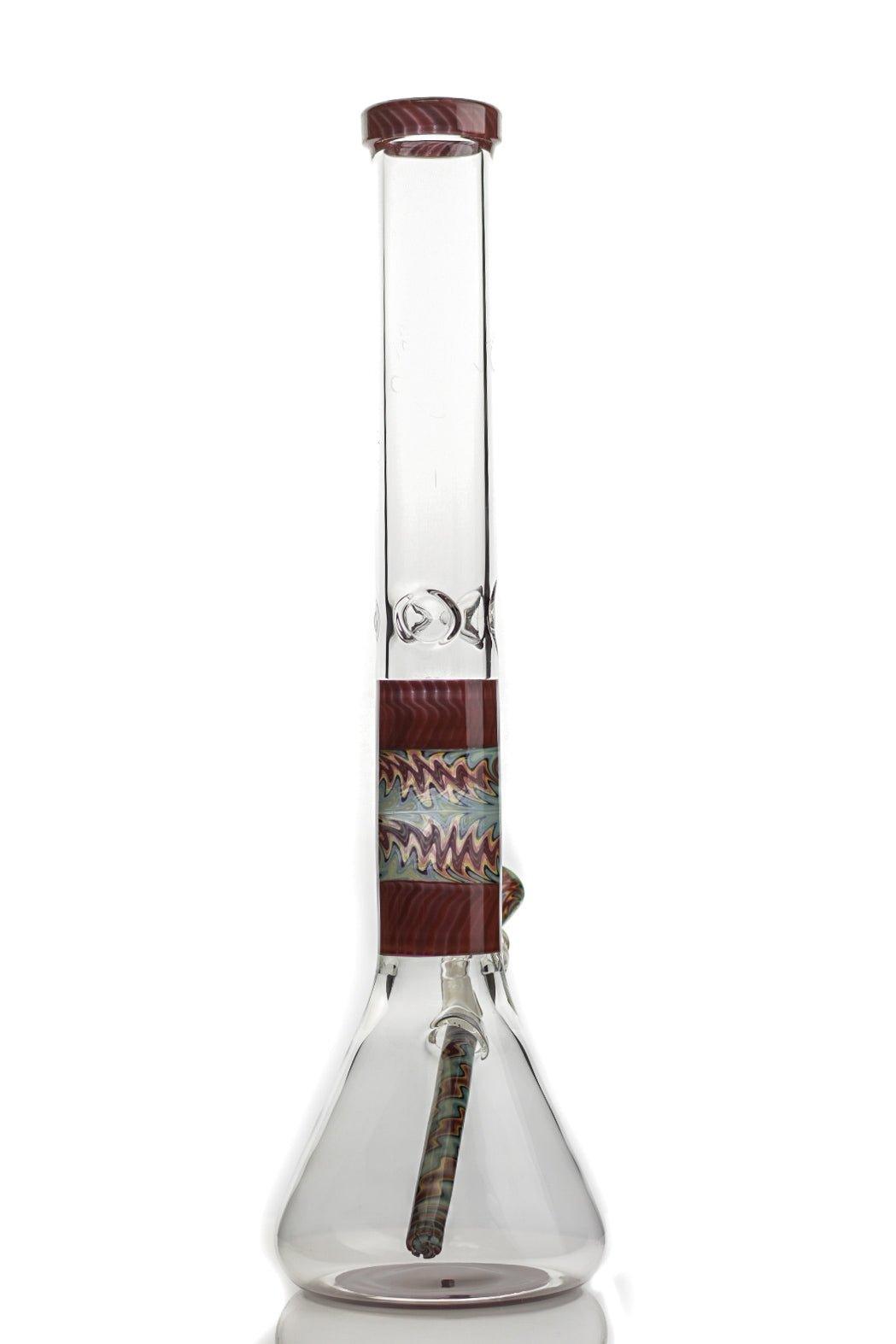 Envy Glass Wig Wag Reversal Beaker 18" Red - Smoke Spot Smoke Shop
