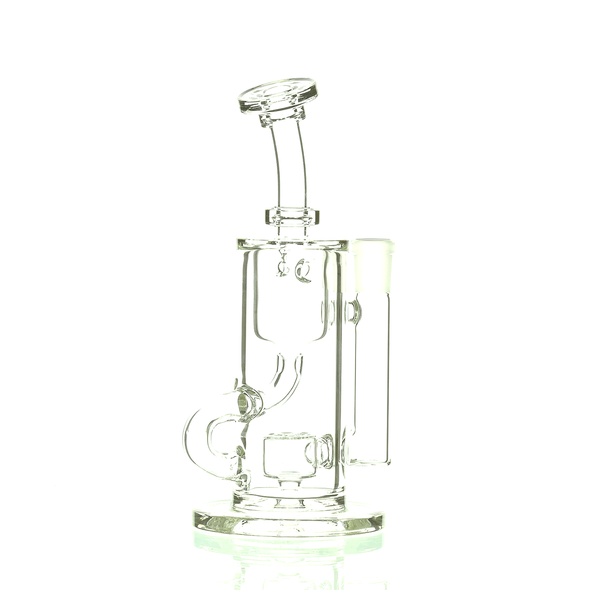 FAT BOY GLASS 14MM CLEAR KLEIN RIG 104 - Smoke Spot Smoke Shop