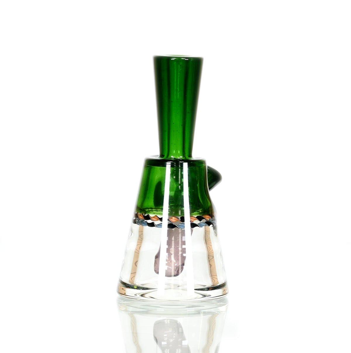 GLASS BLOWING BUSINESS HUSTLER TRIMB PORTLAND GREEN/ WHITE HIBISCUS - Smoke Spot Smoke Shop