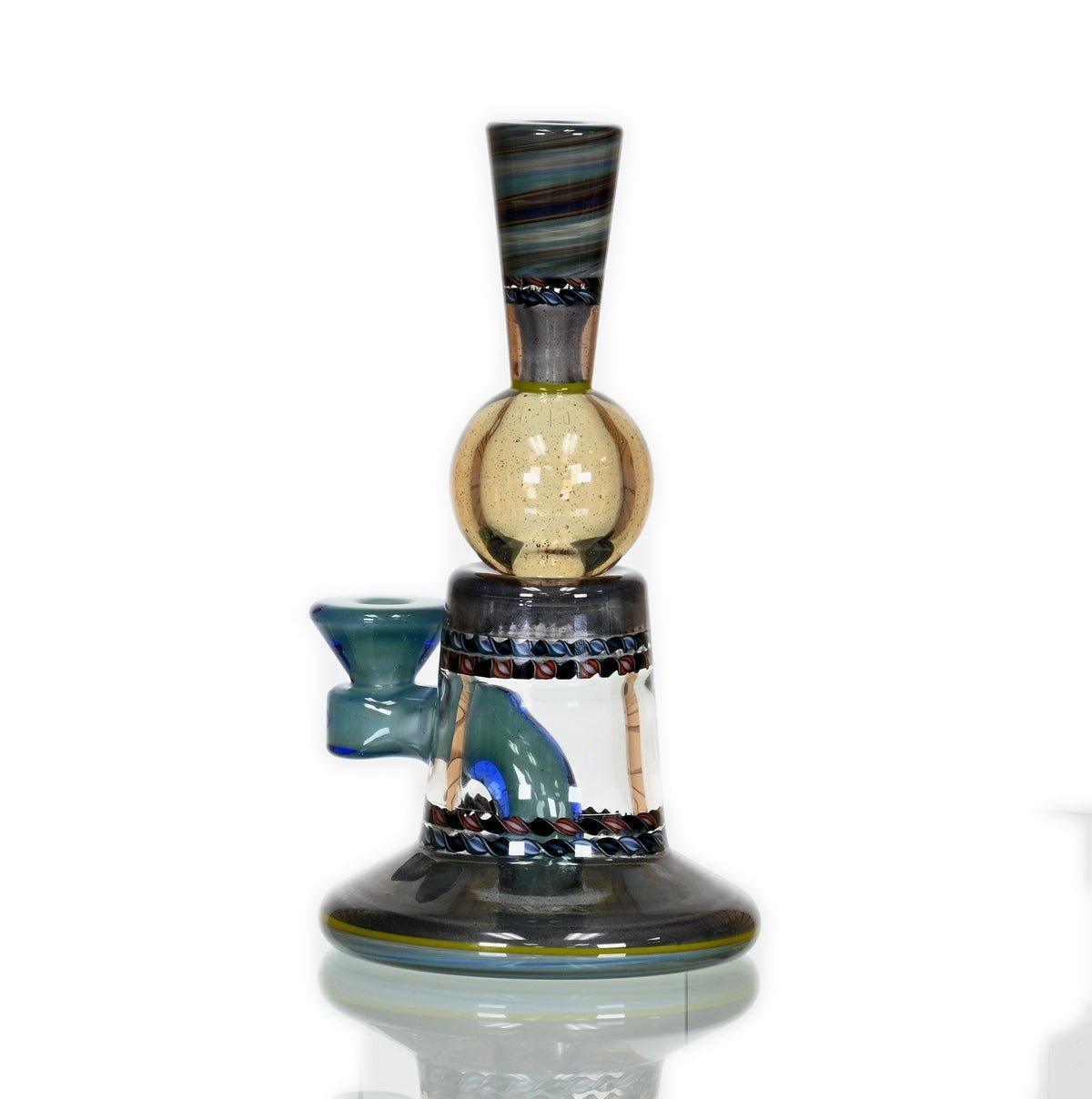 Close-up of 10mm 90-degree joint on Glass Blowing Business Passenger Trim B Waterpipe - Smoke Spot