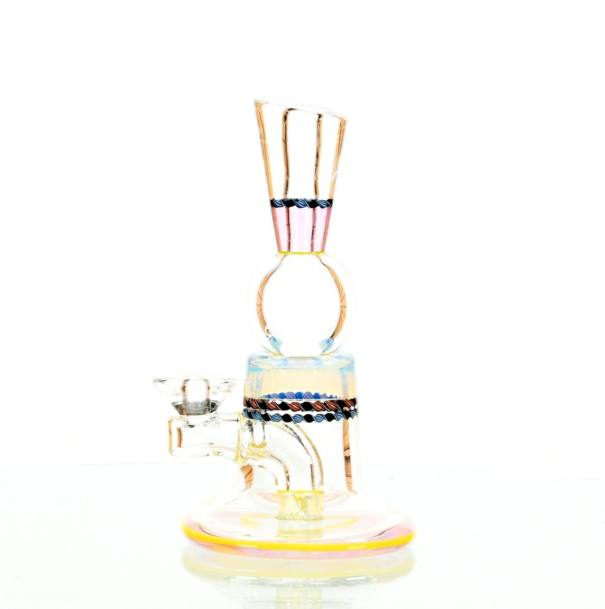 Side view of Glass Blowing Business Passenger Trim A Rose Heater Rig with Neo Opal Design