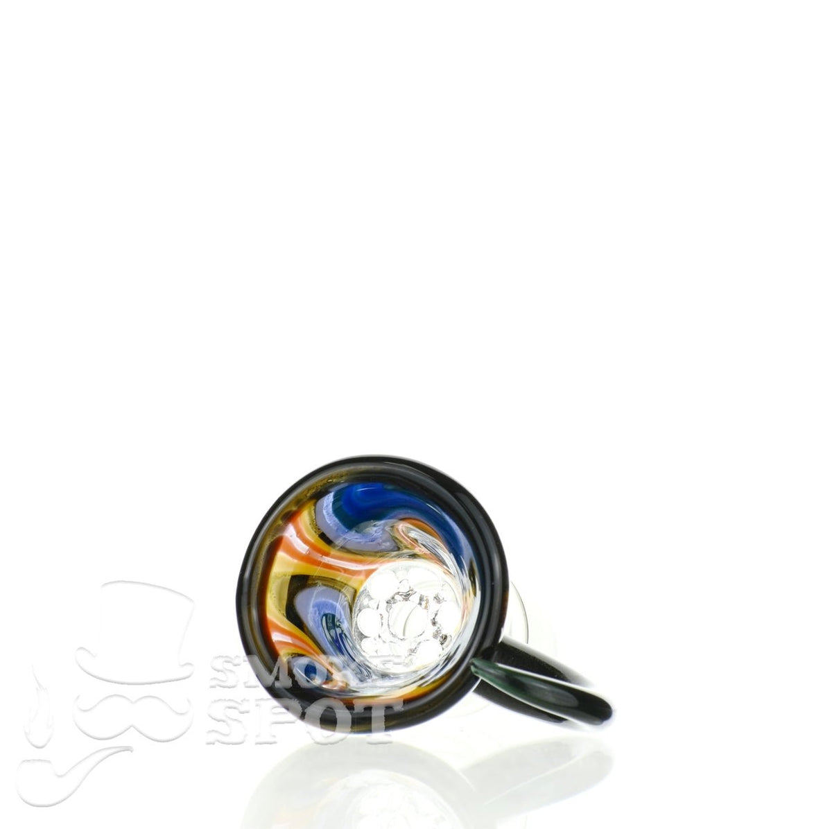 Glass enthuastic bowl 14 mm with a hook #105 - Smoke Spot Smoke Shop