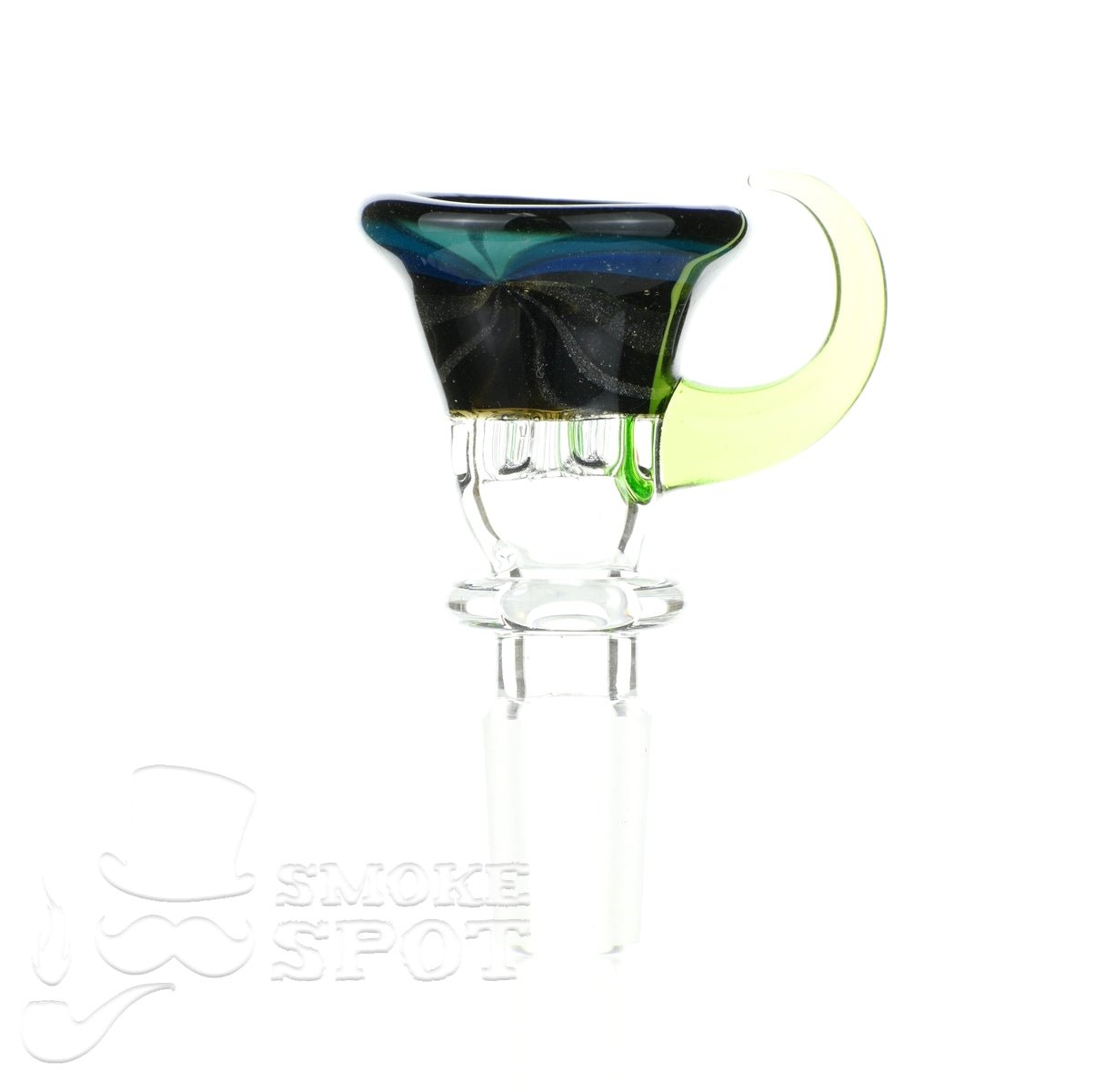 Glass enthuastic bowl 14 mm with a hook #112 - Smoke Spot Smoke Shop