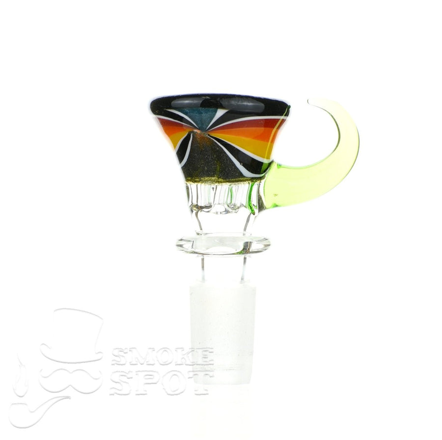 Glass enthuastic bowl 14 mm with a hook #115