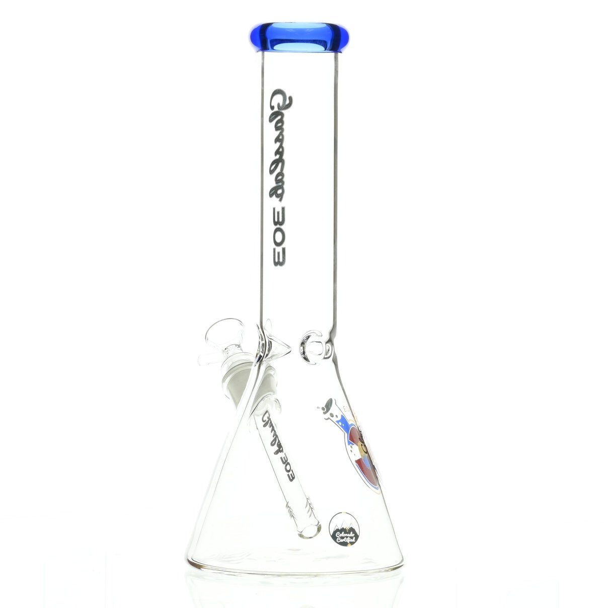 GLASSLAB 303 BEAKER DARK BLUE ACCENT - Smoke Spot Smoke Shop