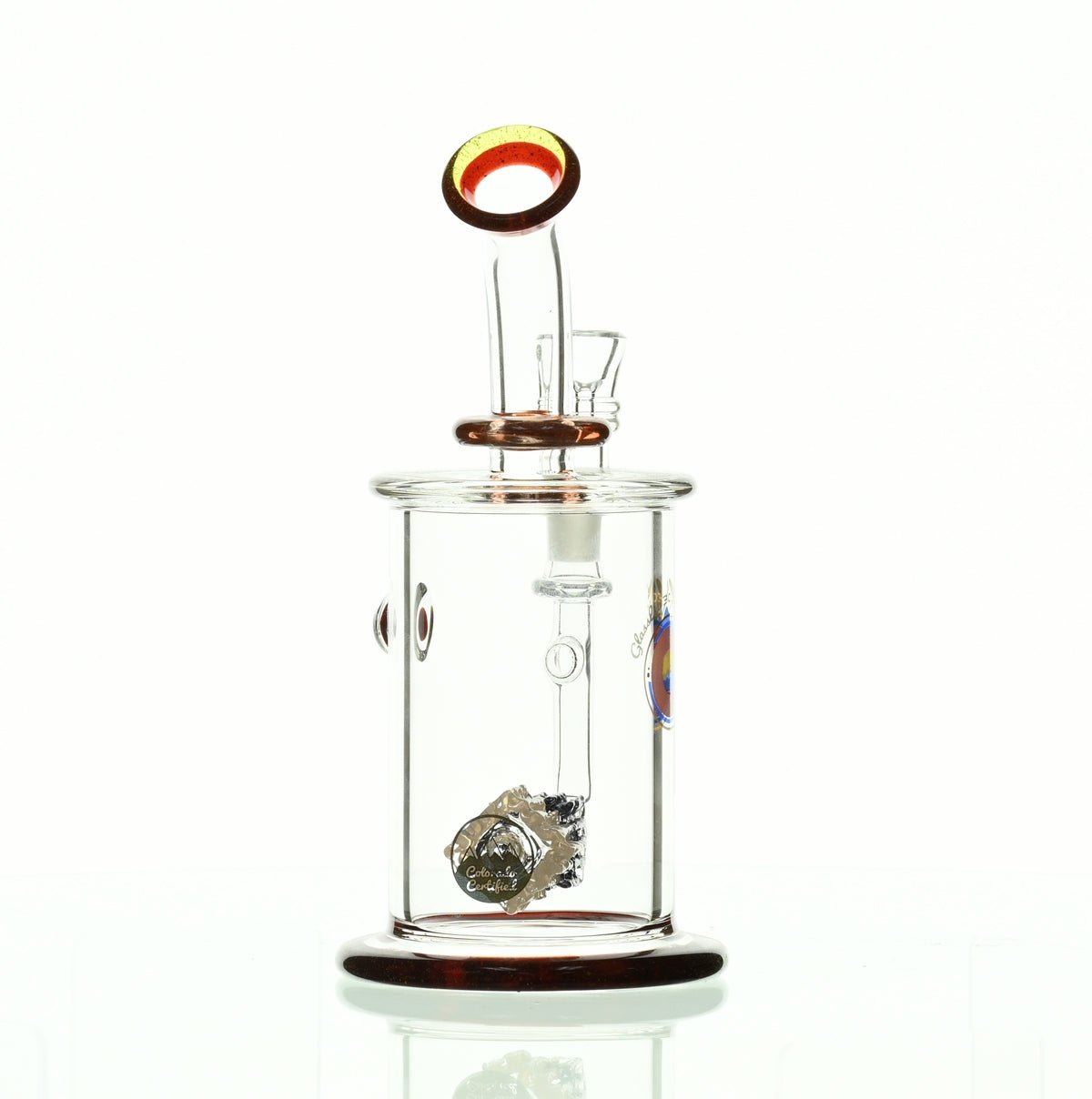 GLASSLAB 303 CAM 04 INLINE MATRIX CLEAR BLUE/RUBY RED - Smoke Spot Smoke Shop