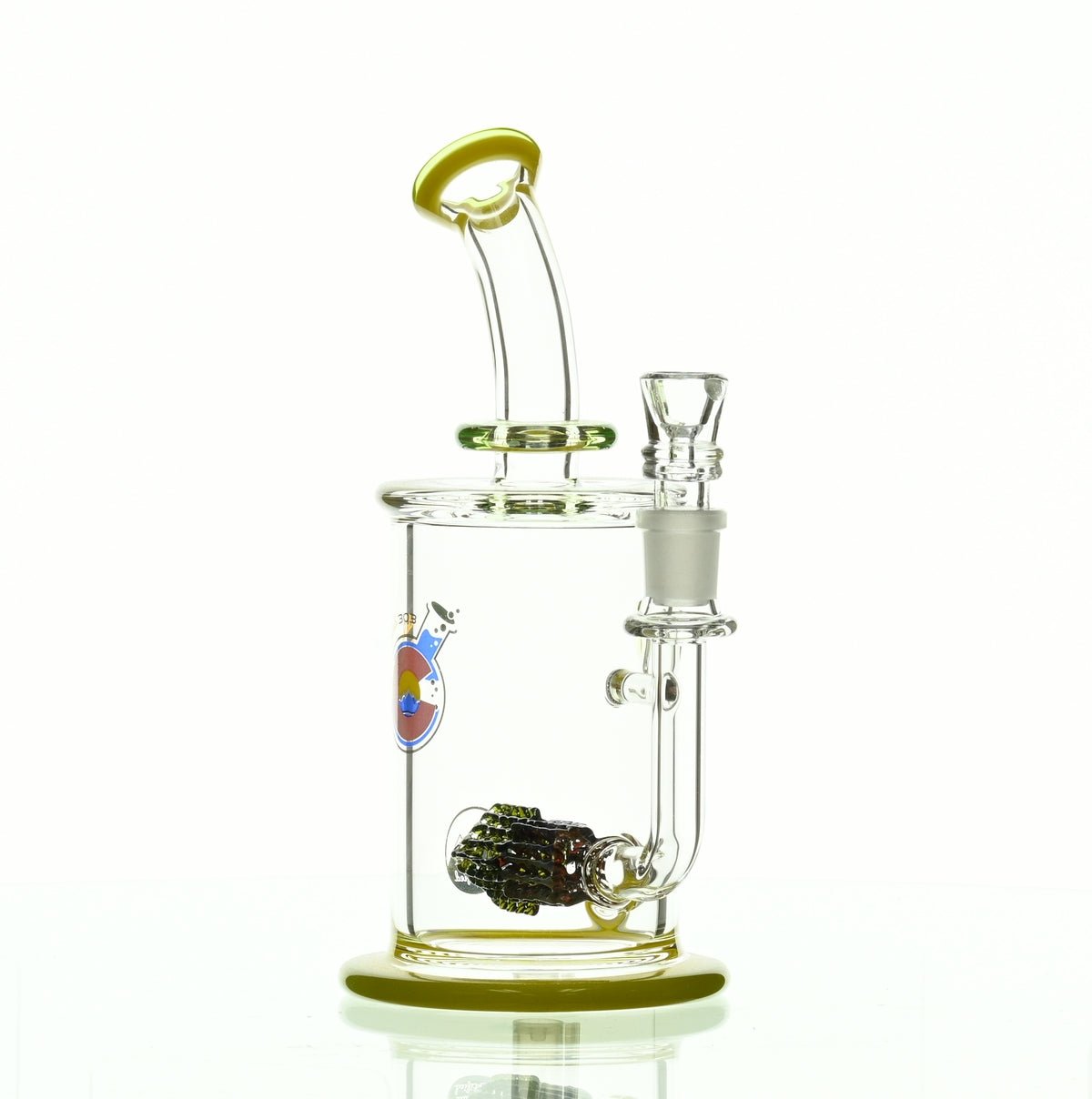 GLASSLAB 303 CAM 04 INLINE MATRIX CLEAR GREEN/CLEAR YELLOW - Smoke Spot Smoke Shop