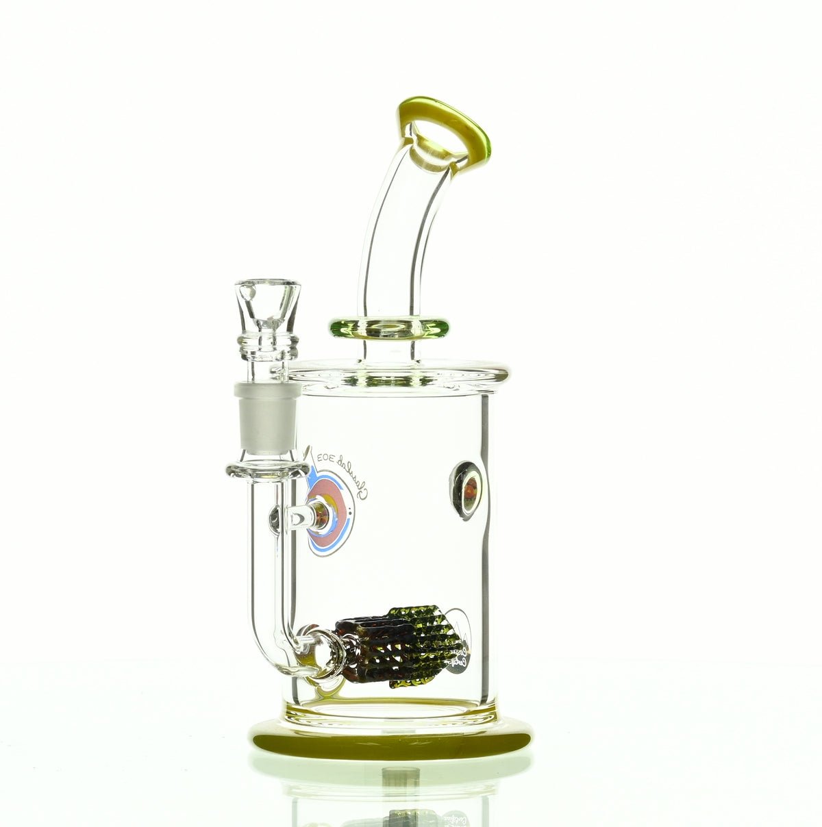 GLASSLAB 303 CAM 04 INLINE MATRIX CLEAR GREEN/CLEAR YELLOW - Smoke Spot Smoke Shop